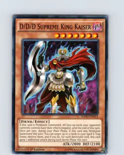 Yu-Gi-Oh TCG D/D/D Supreme King Kaiser SDPD-EN013 1st Edition Common Card NM - Image 1