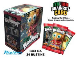 SKIFIDOL ITALIAN BRAINROT CARD GIOCO DI CARTE COLLEZIONABILI 2025 BOX 24 BUSTINE - Image 1