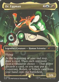 MTG Dr. Eggman (2084) *Non-Foil* Borderless Secret Lair: Sonic MT/NM - Image 1