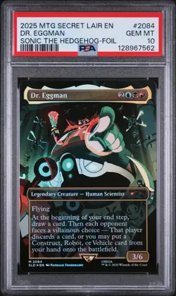 PSA 10 DR. EGGMAN FOIL #2084 2025 MTG SONIC THE HEDGEHOG SECRET LAIR DROP EN - Image 1