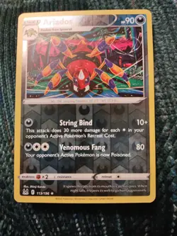 Ariados 113/196 Reverse Holo Rare- Pokemon SWSH11 Lost Origins NM/LP - Image 1