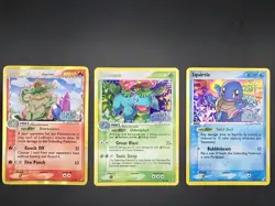 Pokemon EX Crystal Guardians Ludicolo Venusaur Squirtle Holo Lot - Image 1