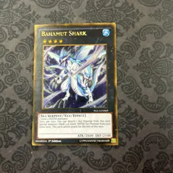 Yugioh Bahamut Shark PGL3-EN069 Gold Rare 1st Ed - Image 1