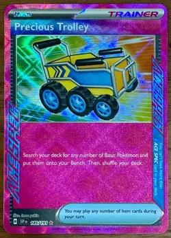 Precious Trolley 185/191 | ACE SPEC Rare Pokemon TCG Card | Surging Sparks | NM - Image 1