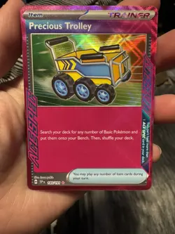 Pokemon Card Precious Trolley 185/191 Surging Sparks Ace Spec Rare NM - Image 1