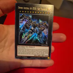 YUGIOH Secret Rare Divine Arsenal AA-ZEUS - Sky Thunder PHRA-EN045 1st Edition - Image 1