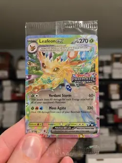 Pokemon TCG Leafeon ex 006/131 Prismatic Evolutions Sealed STAMPED Promo NM/M - Image 1