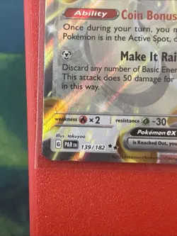 Pokemon TCG Paradox Rift Gholdengo EX Holo Double Rare Card 139/182 SV04 - Image 5