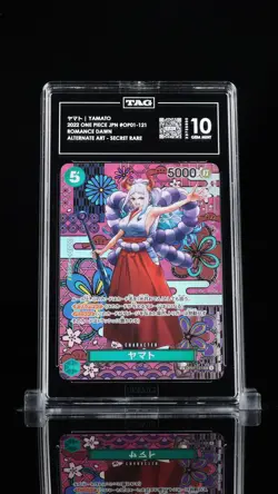 TAG 10 GEM MINT JAPANESE ONE PIECE 2022 YAMATO OP01-121 ALTERNATE ART - Image 1