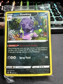 Galarian Slowking (Cosmos Holo) 098/198 SEALED PROMO Pokemon Card - Image 1