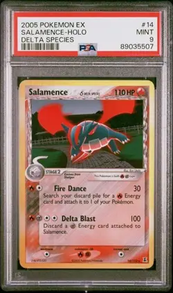 Salamence Holo #14/113 PSA 9 EX Delta Species Pokemon 2005 - Image 1