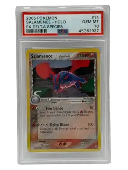 2005 Pokemon EX Delta Species Salamence Holo 14/113 PSA 10 GEM MINT - Image 1