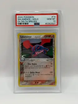 2005 Pokemon EX Delta Species Salamence Holo 14/113 PSA 10 GEM MINT - Image 3