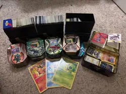 Pokemon TCG Bulk Lot w/ Collector Tins & Storage Boxes - 1,000+ Cards - Image 1