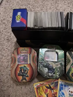 Pokemon TCG Bulk Lot w/ Collector Tins & Storage Boxes - 1,000+ Cards - Image 2