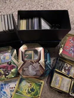 Pokemon TCG Bulk Lot w/ Collector Tins & Storage Boxes - 1,000+ Cards - Image 5