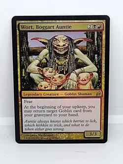 Wort, Boggart Auntie FOIL Lorwyn PLD Black Red Rare MTG Fast Shipping - Image 1