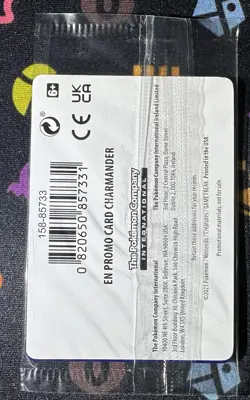 Charmander 004/165 Gamestop Stamped Promo Reverse Holo SEALED Pokemon NM/MINT - Image 2