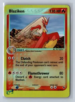 2003 Pokemon EX Ruby & Sapphire Blaziken Reverse Holo #15/109 HP - Image 1