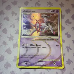 Arceus AR7 Platinum Arceus Holo 2009 Pokemon Card Psychic Heavy Play HP - Image 1