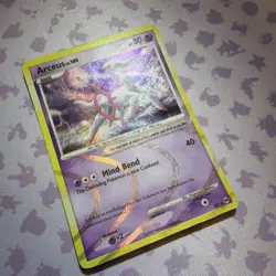 Arceus AR7 Platinum Arceus Holo 2009 Pokemon Card Psychic Heavy Play HP - Image 3