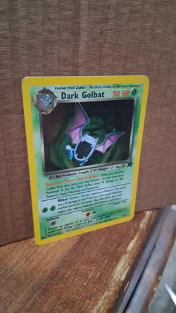 2000 Pokemon Dark Golbat Holo Rare TCG Card 7/82 Unlimited NM Vintage Rare HP - Image 2
