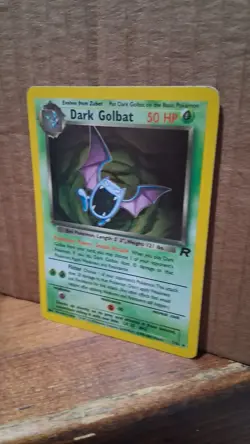 2000 Pokemon Dark Golbat Holo Rare TCG Card 7/82 Unlimited NM Vintage Rare HP - Image 3