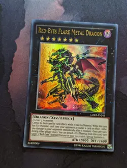 Yugioh - Red-Eyes Flare Metal Dragon - LDK2-ENJ41 - Moderate Play - Image 1