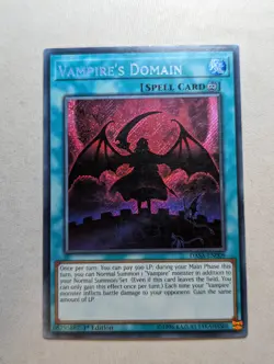 Yugioh - Vampire's Domain (DASA-EN009) - Secret Rare - LP - Image 1