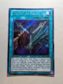 Legend Of Heart - DRLG-EN006 - 1st Edition - Secret Rare - Yugioh - VLP - Image 1