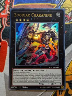 Yugioh - Zoodiac Chakanine - MACR-EN048 - Ultra Rare - 1st Edition - VLP - Image 1