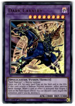 YUGIOH DARK CAVALRY ULTRA RARE NEAR MINT DUPO-EN002 - Image 1