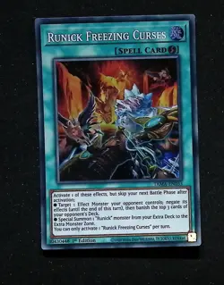 Runick Freezing Curses - TAMA-EN033 - Super Rare - 1st Edition - Yugioh - Image 1