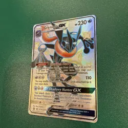 2019 Pokemon Sun & Moon Hidden Fates Greninja #SV56/SV94 Holo GX - Image 2