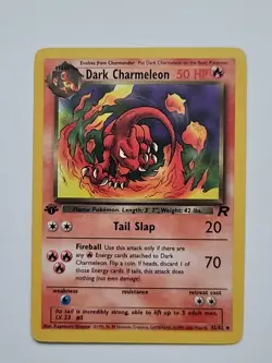 Dark Charmeleon Vintage Team Rocket Non Holo Pokemon Card 32/82 LP - Image 1