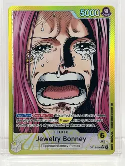 Jewelry Bonney (100) (Alternate Art) OP13-100 Carrying On His Will Foil - Image 1