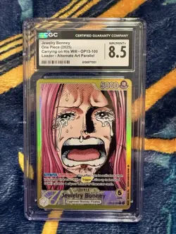 Jewelry Bonney (100) (Alternate Art) OP13-100 Carrying On His Will Foil - Image 1