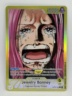 Jewelry Bonney Alternate Art Leader OP13-100 Carrying On His Will Foil English - Image 1