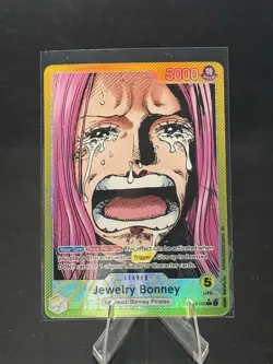 Jewelry Bonney Alternate Art Leader OP13-100 Carrying On His Will Foil English - Image 1