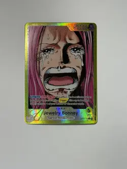 Jewelry Bonney (100) (Alternate Art) OP13-100 Carrying On His Will Foil - Image 1