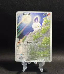Pokemon TCG Litwick 101/086 White Flare Holo Illustration Secret Rare NM/M - Image 1