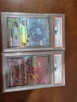 Pokemon 2023 Japanese Mew ex Scarlet Violet 151 205/165 and Bubble Mew PSA 10 - Image 1
