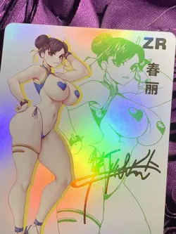 CHUN LI Special Hearts STREET FIGHTER GODDESS ZR INFLUENCER Anime Girl Holo Card - Image 2