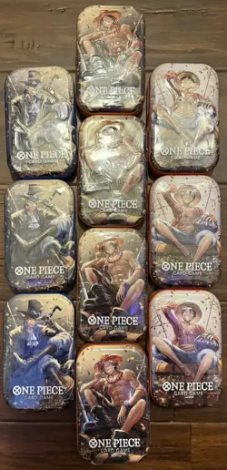 (LOT OF 10) One Piece CCG Card Game 2-Pack Mini Tin Set Vol 2 Bandai NEW OP-13 - Image 1
