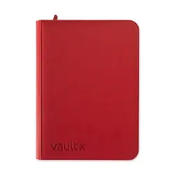 Vault X Fire Red 9-Pocket Exo-Tec Zip Binder - 360 Cards - New - Image 1