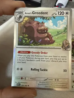 Arven's Greedent 159/182 Sv10: Destined Rivals Holo And Promo Holo Multle Cards - Image 2