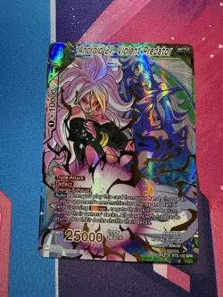 Dragon Ball Super Card Game Android 21 Violent Predator SPR Foil Card BT8-122 - Image 1