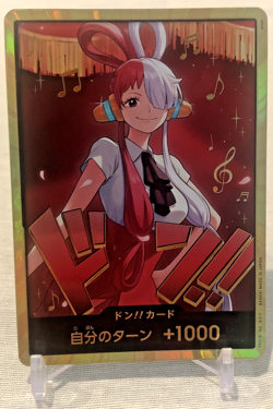 One Piece Japanese EB03 Heroines Edition DON!! Uta GOLD Card DON(EB03-A) NM - Image 1
