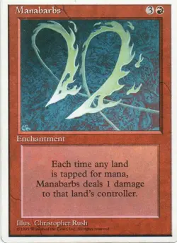 MTG: Fourth Edition: Manabarbs: Lightly Played Condition - Image 1