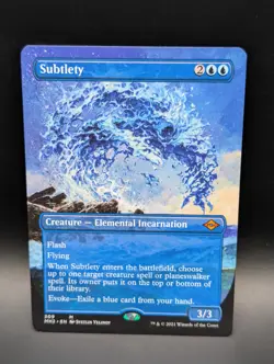 MTG - Subtlety - BORDERLESS - Creature Elemental Incarnation - MH2 #309 - Mythic - Image 1